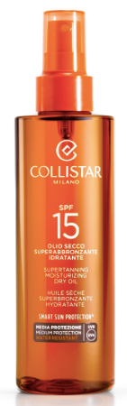 Olio secco superabbronzante idratante SPF 15