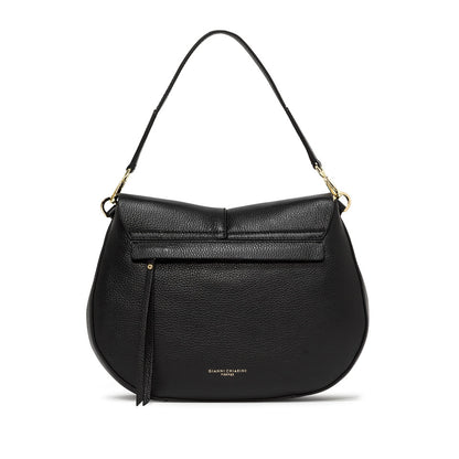 Borsa a spalla Helena Round nera