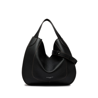 Borsa a spalla Lucrezia nero-cognac