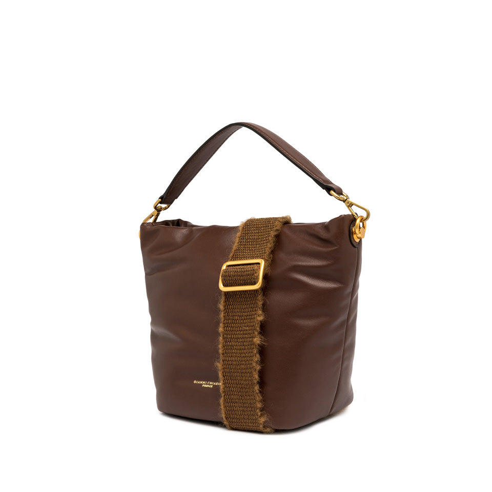 Borsa a spalla Mirea marrone