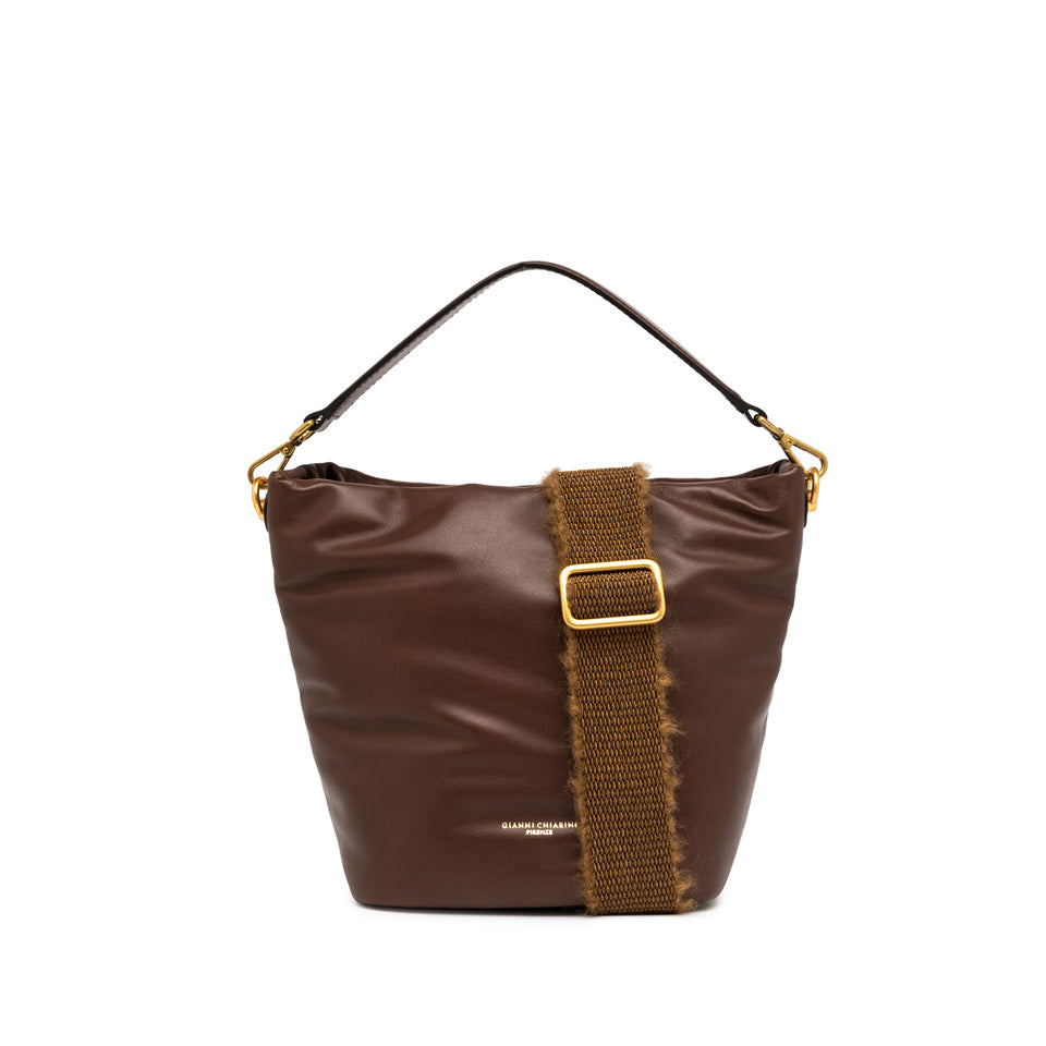 Borsa a spalla Mirea marrone