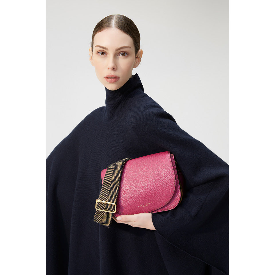 Borsa a tracolla Tara nero-cognac
