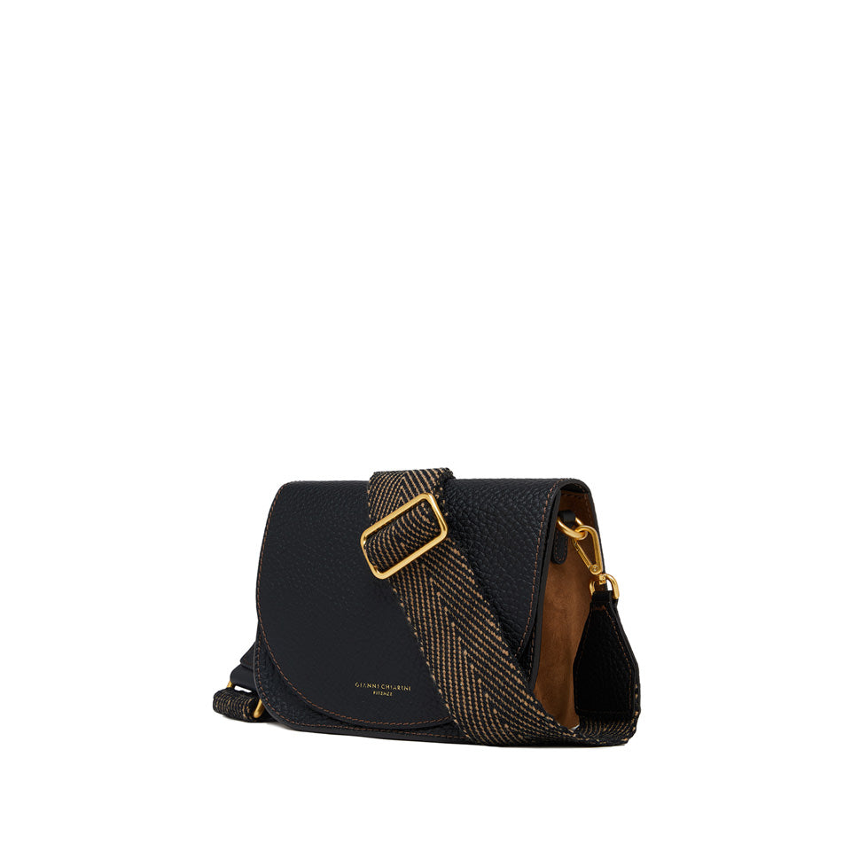 Borsa a tracolla Tara nero-cognac